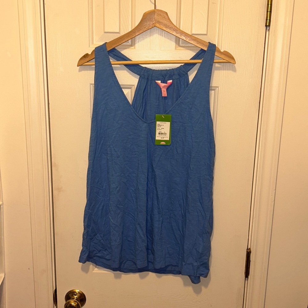 NWT Lilly Pulitzer Minka Top in Bay Blue